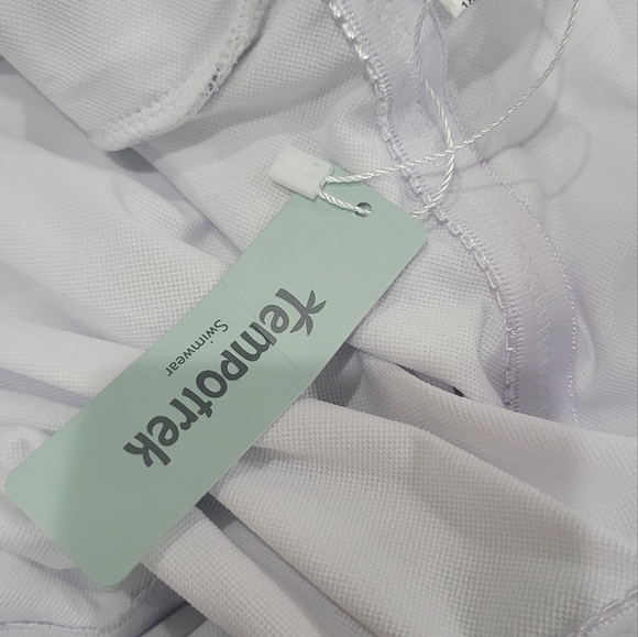 Tempotrek Maternity Swimsuit One Piece Elegant V Neck Pregnancy Swimwear Tie XXL - Picture 5 of 9